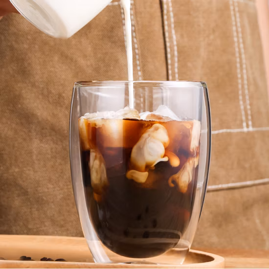 Vetreria in vetro Lakotto a doppia parete ad alta borosilicato di vendita calda